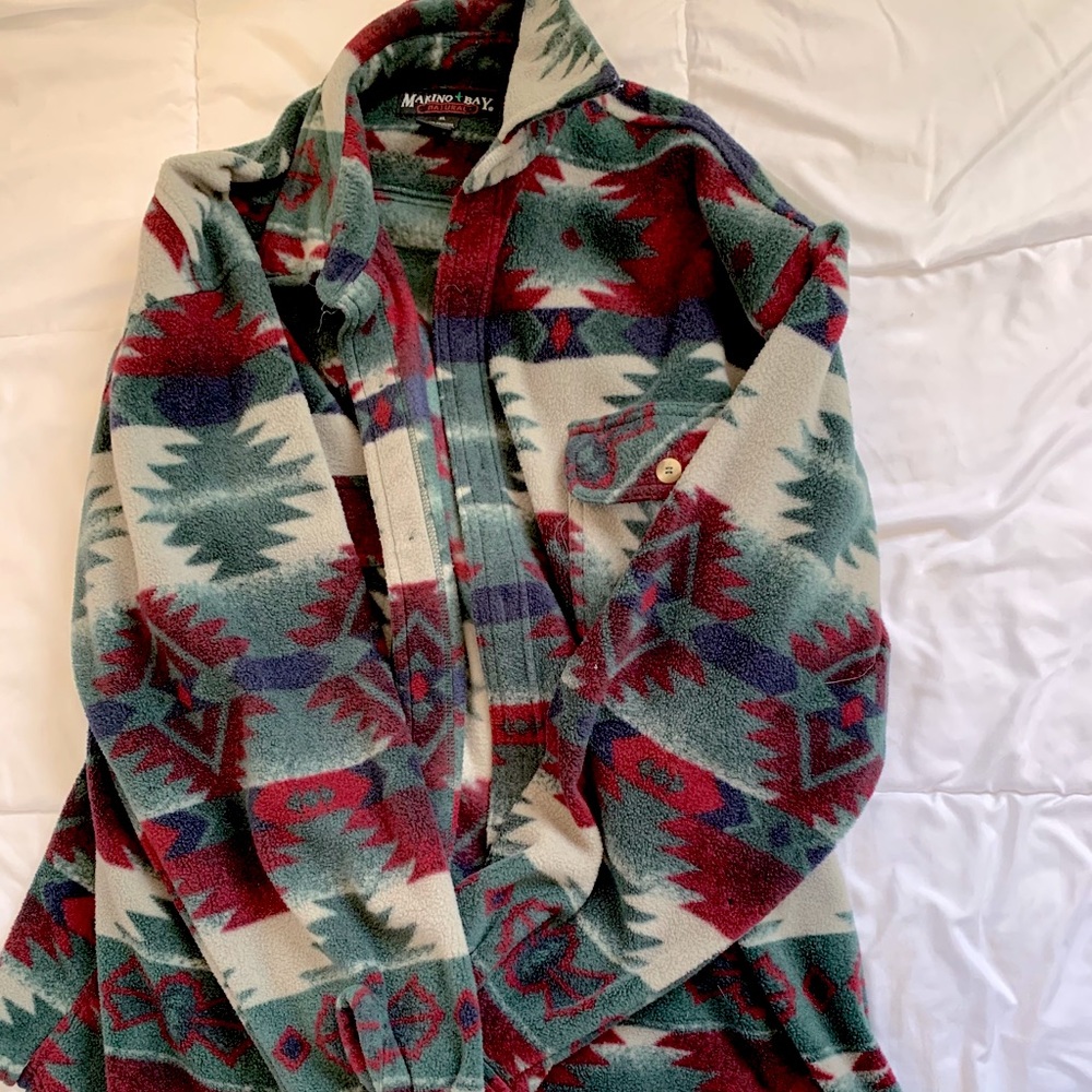 Vintage style fuzzy jacket